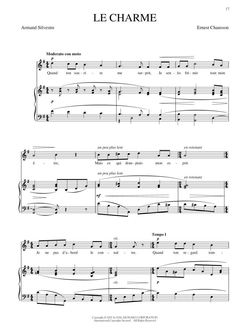 Favorite French Art Songs - Volume 2 High Voice