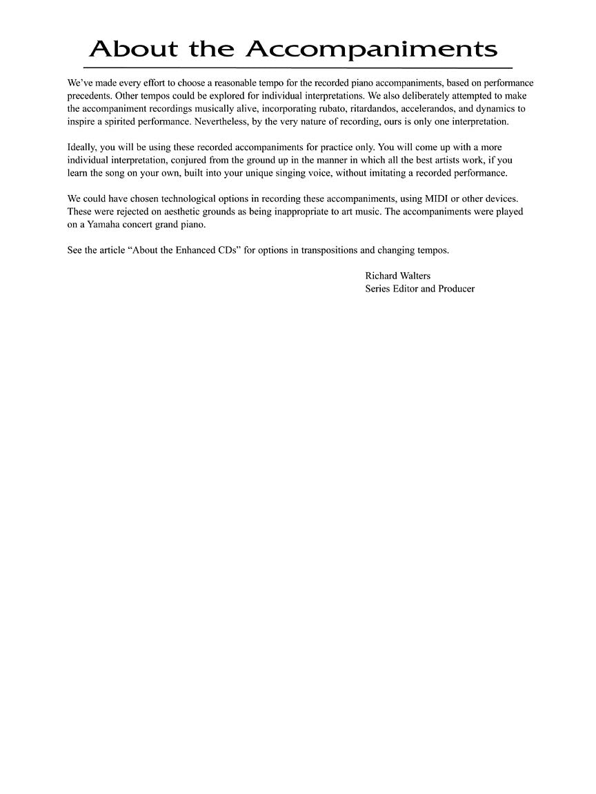 Lieder Anthology - Accompaniment CDs Low Voice