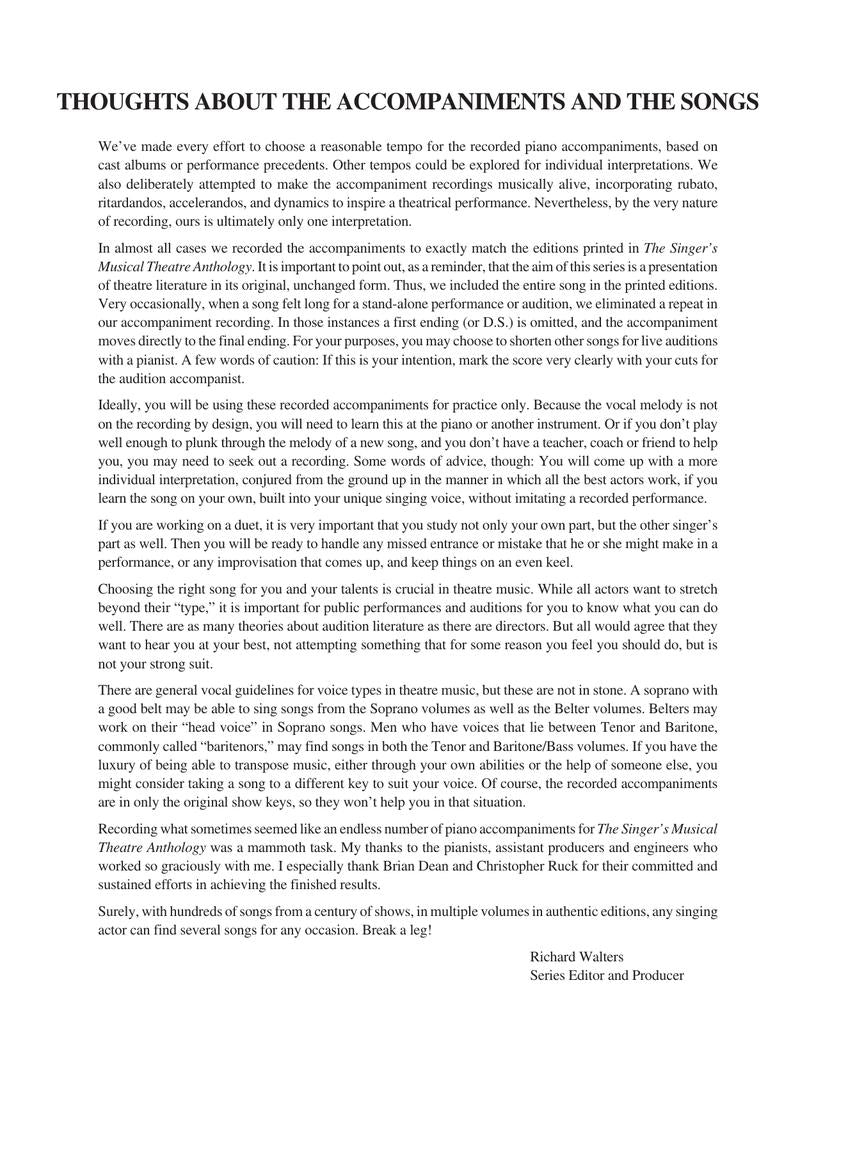 Singer's Musical Theatre Anthology - Volume 3 Soprano Book Online Audio