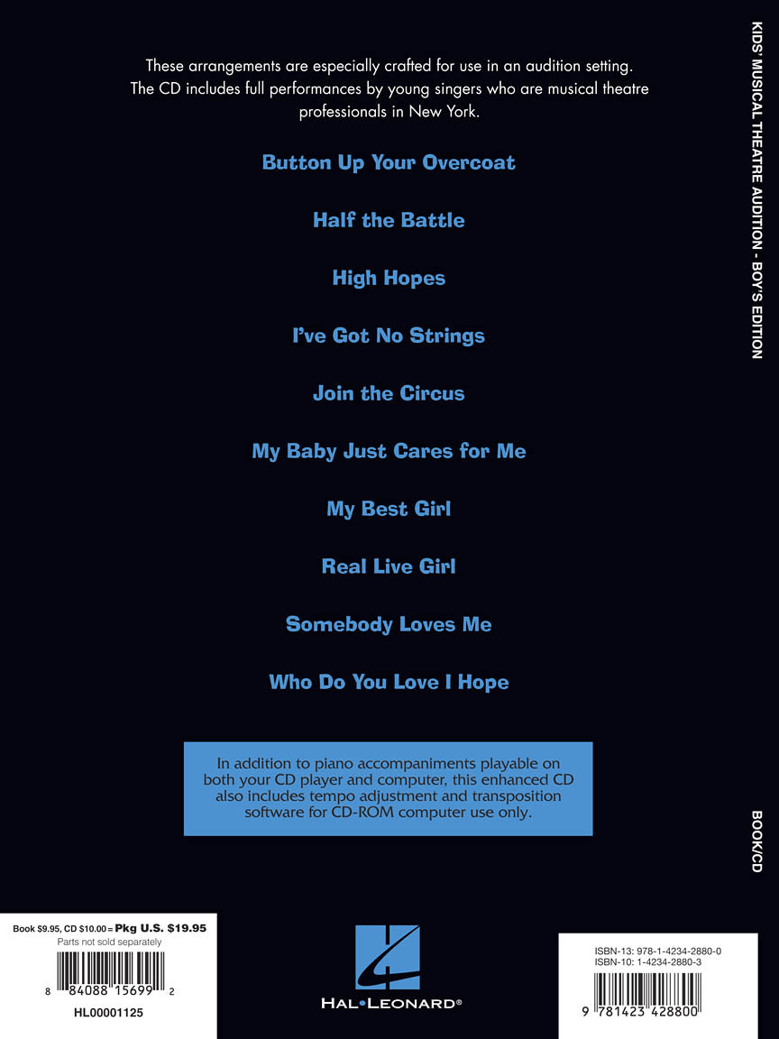 Kids' Musical Theatre Audition - Boys Edition