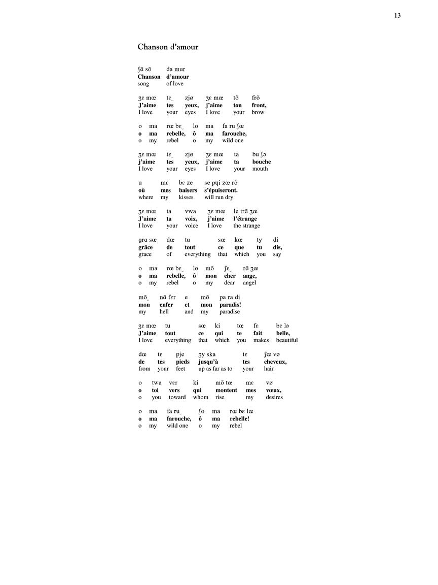 Fauré 15 Selected Songs High Voice