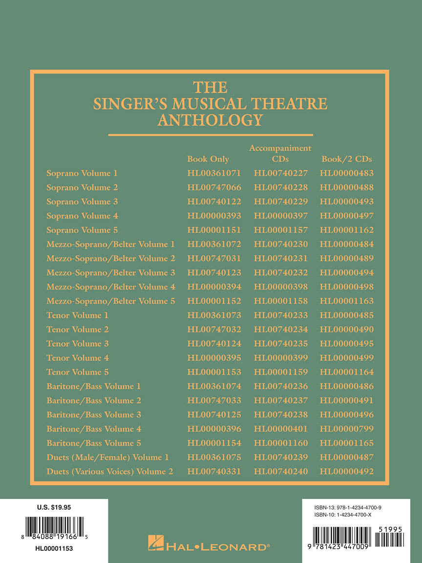 Singer's Musical Theatre Anthology Tenor Vol. 5