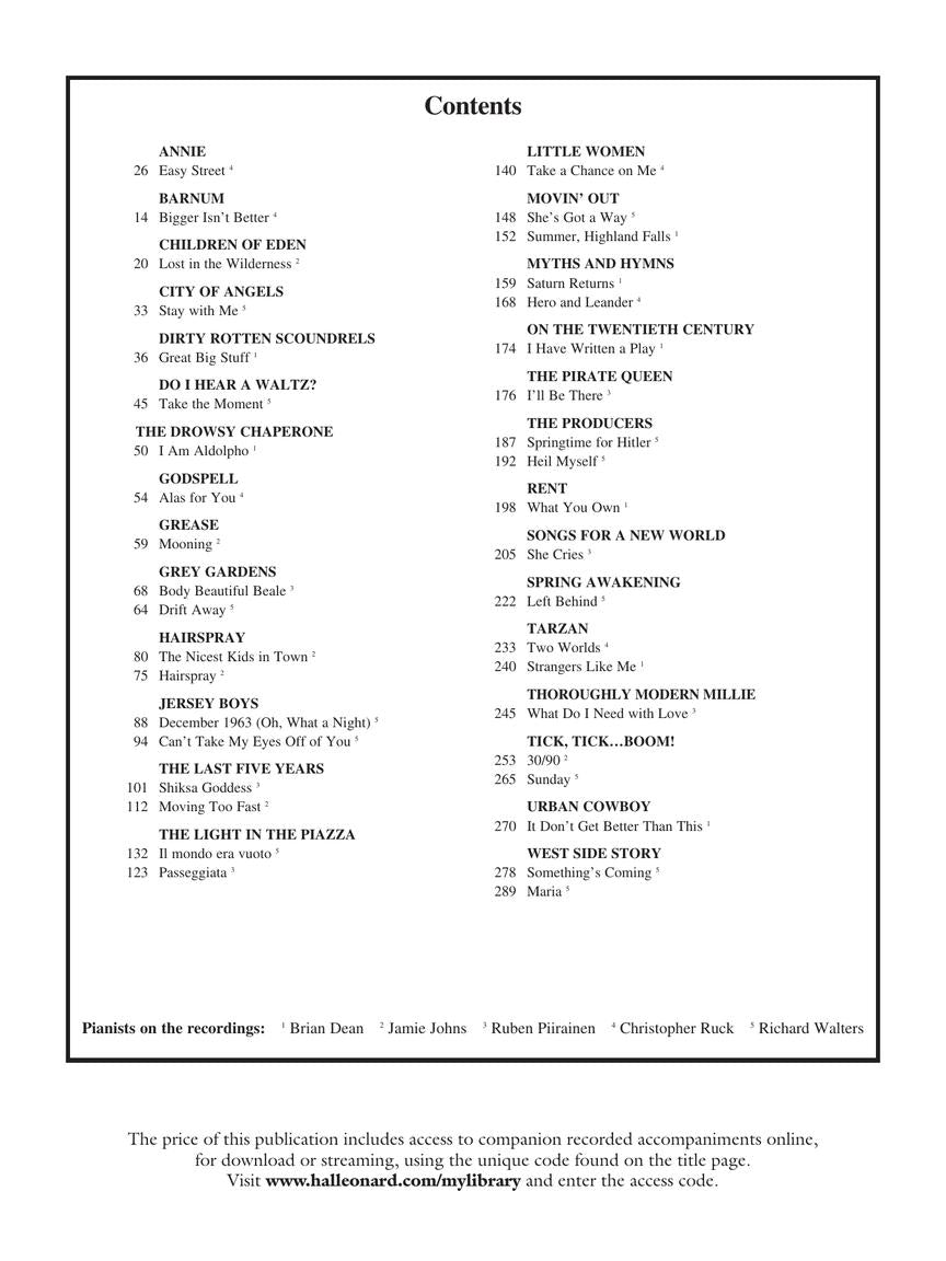 Singer's Musical Theatre Anthology Tenor Volume 5