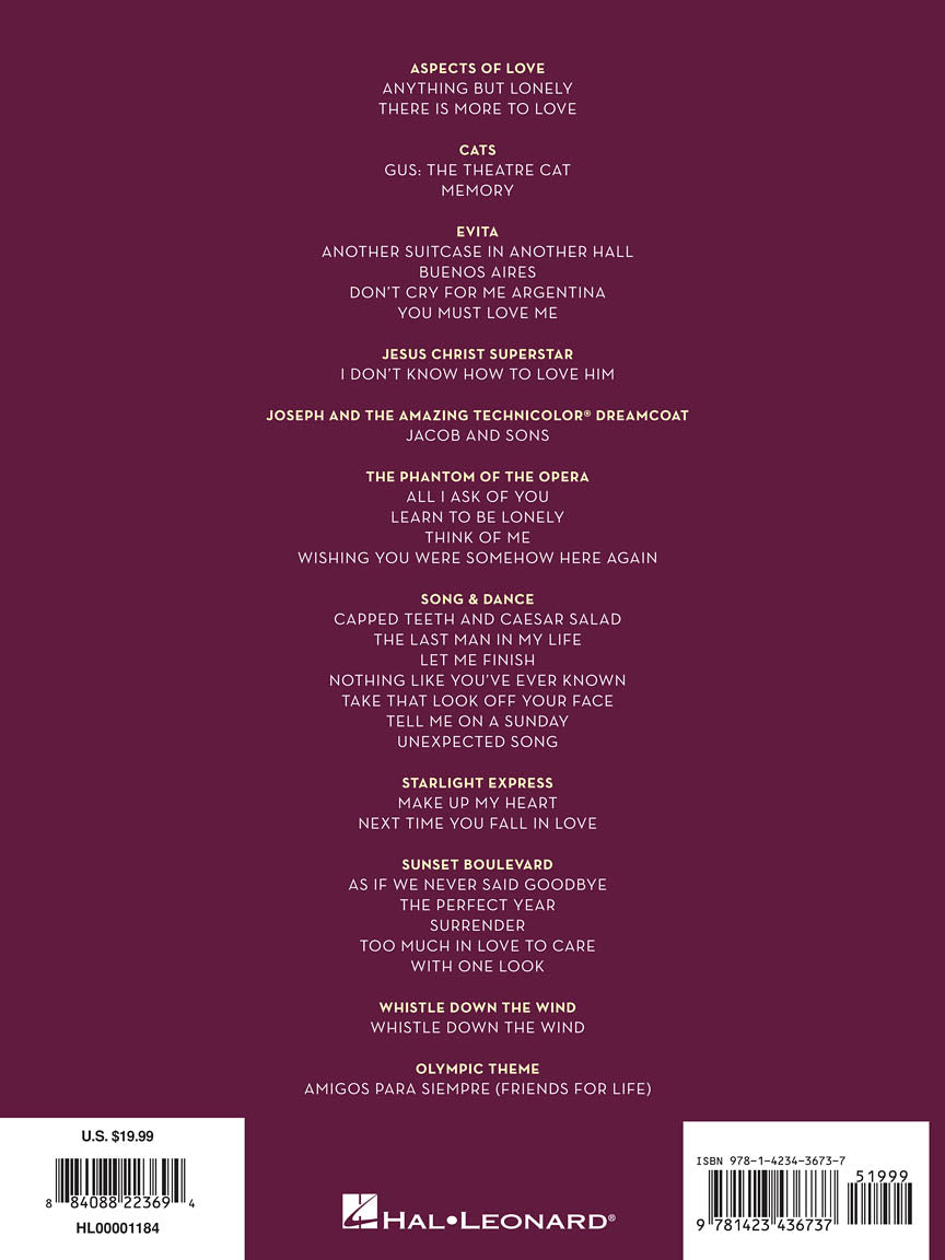 Lloyd Webber For Singers - Women's Edition