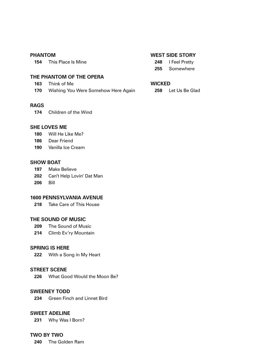 Musical Theatre for Classical Singers - Soprano