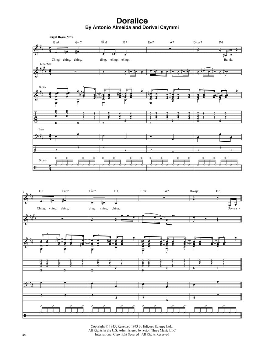 Getz/Gilberto - Transcribed Score