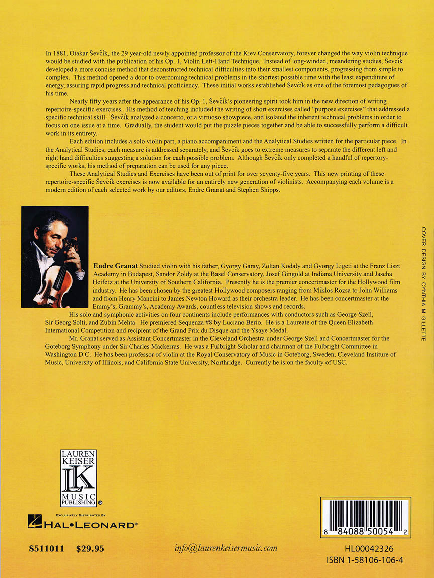 Mendelssohn Violin Concerto, Op. 21 (Sevcik Exercises)