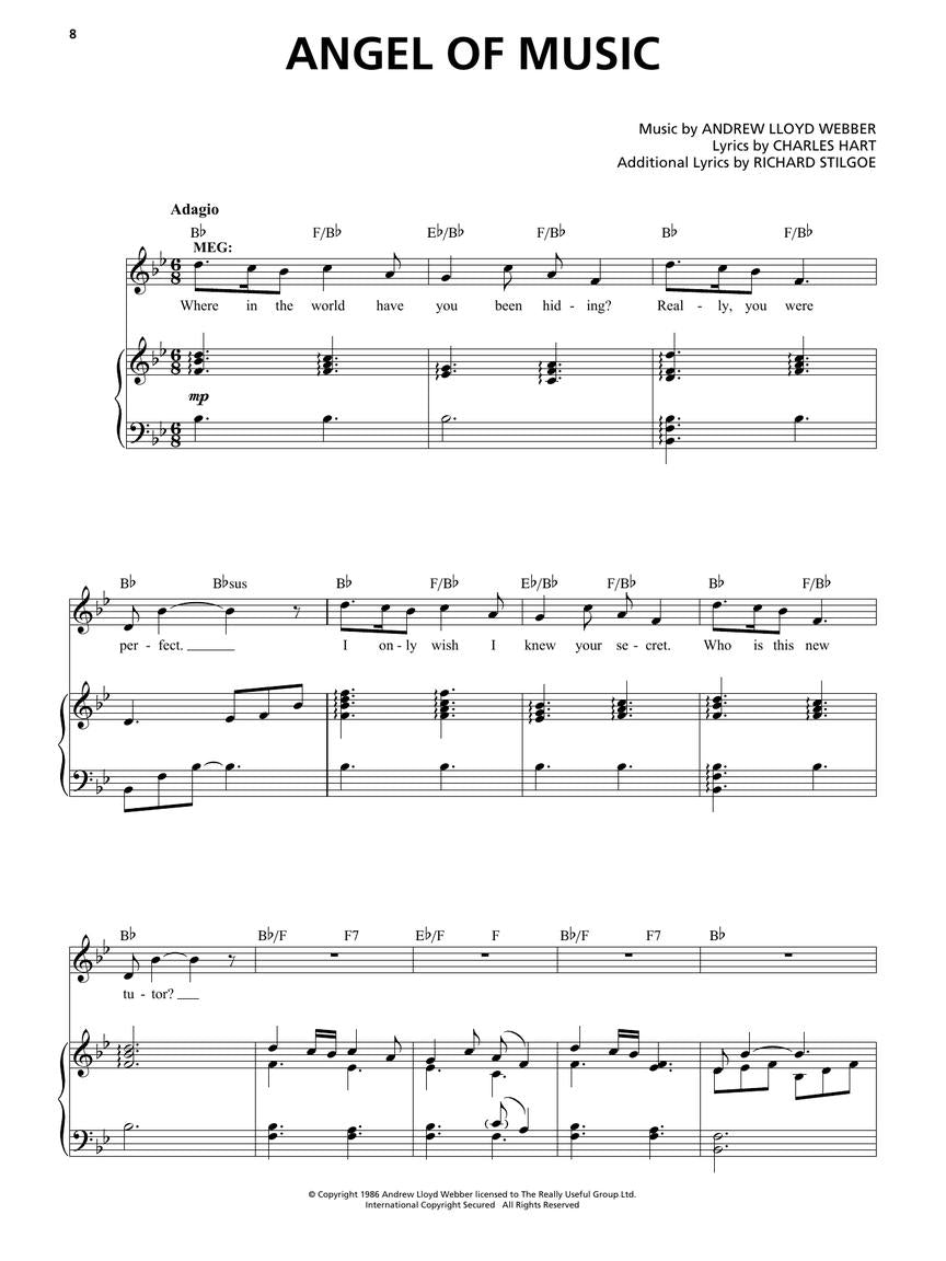 Phantom of the Opera - Vocal Selections