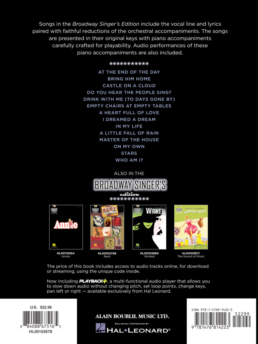 Les Misérables - Broadway Singer's Edition