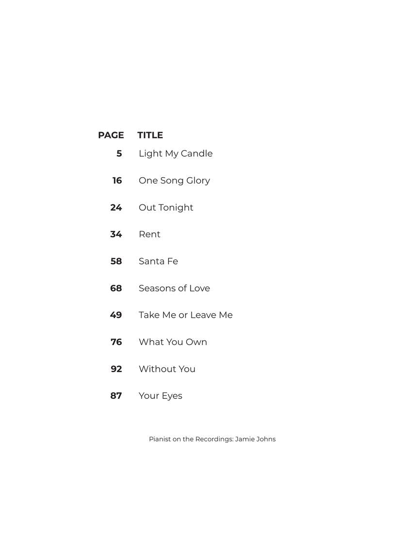 Rent - Broadway Singer's Edition