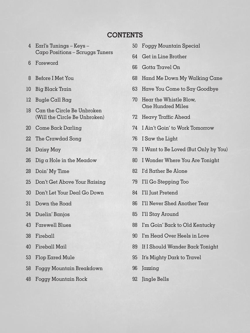 Earl Scruggs Banjo Songbook