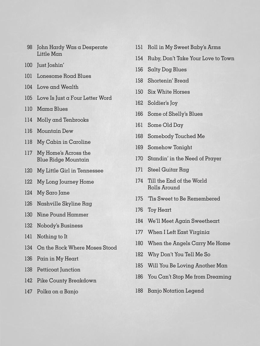 Earl Scruggs Banjo Songbook