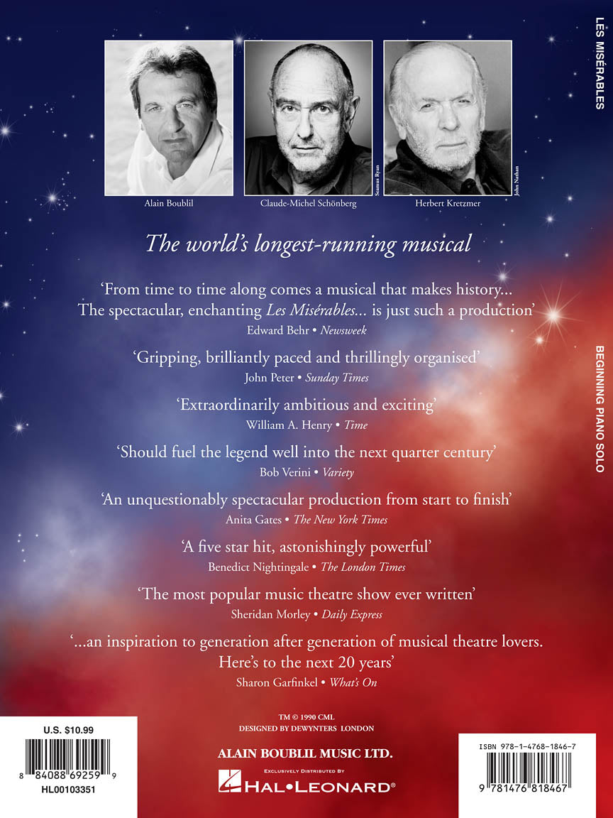 Les Miserables - Beginning Piano Solos