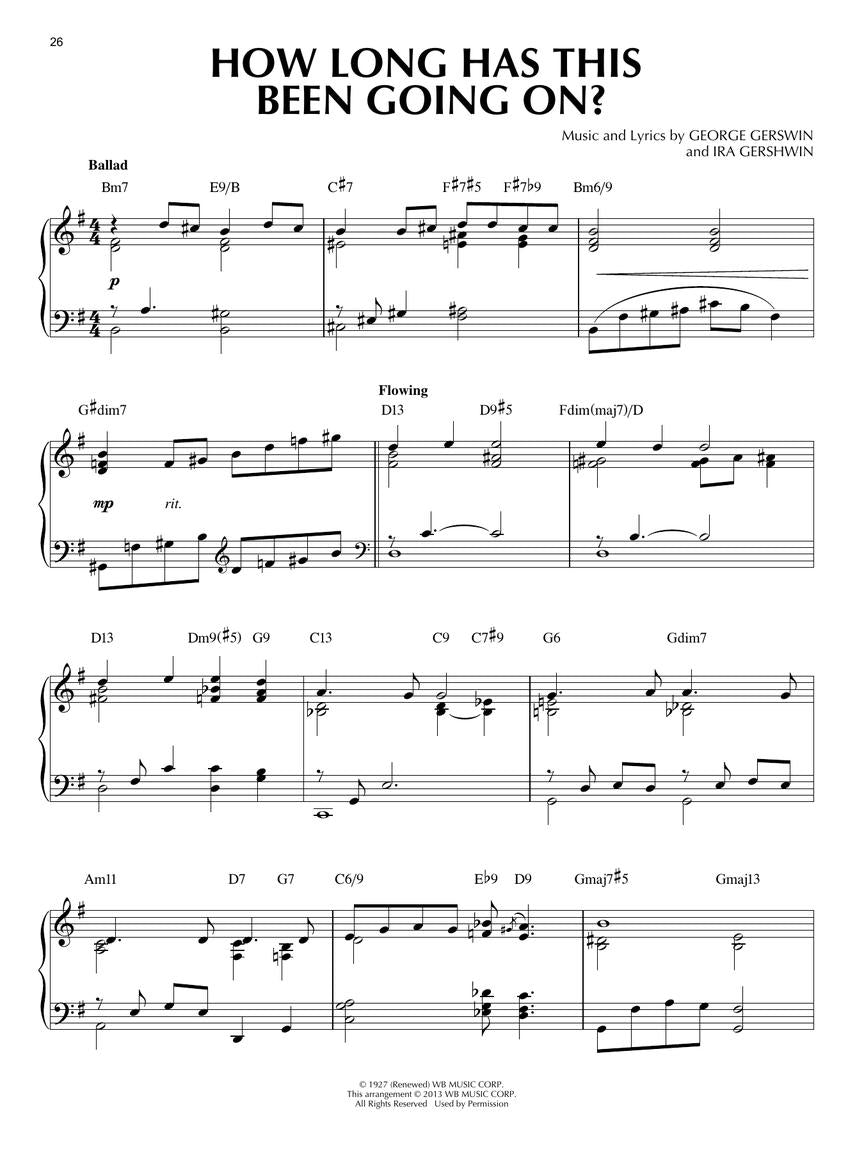 Gershwin: Jazz Piano Solos Vol. 26