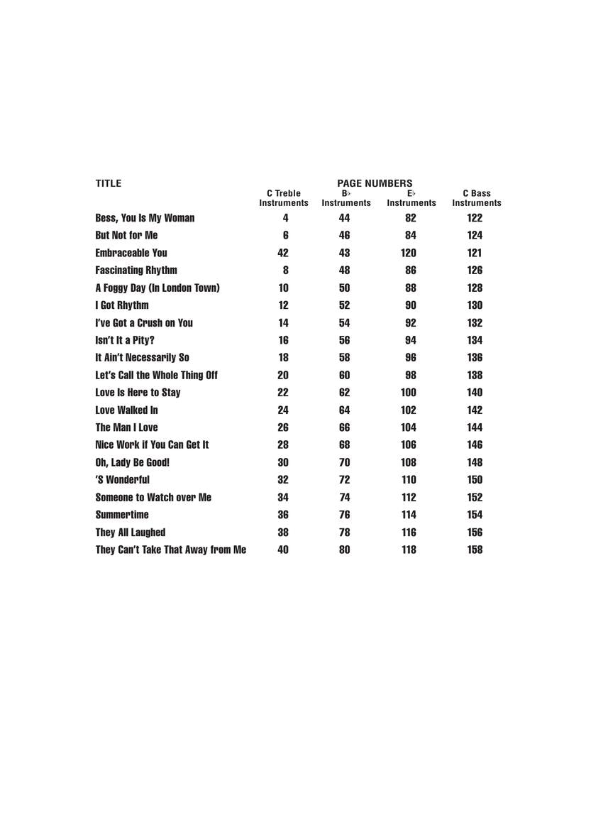 Gershwin: Jazz Play-Along Volume 45