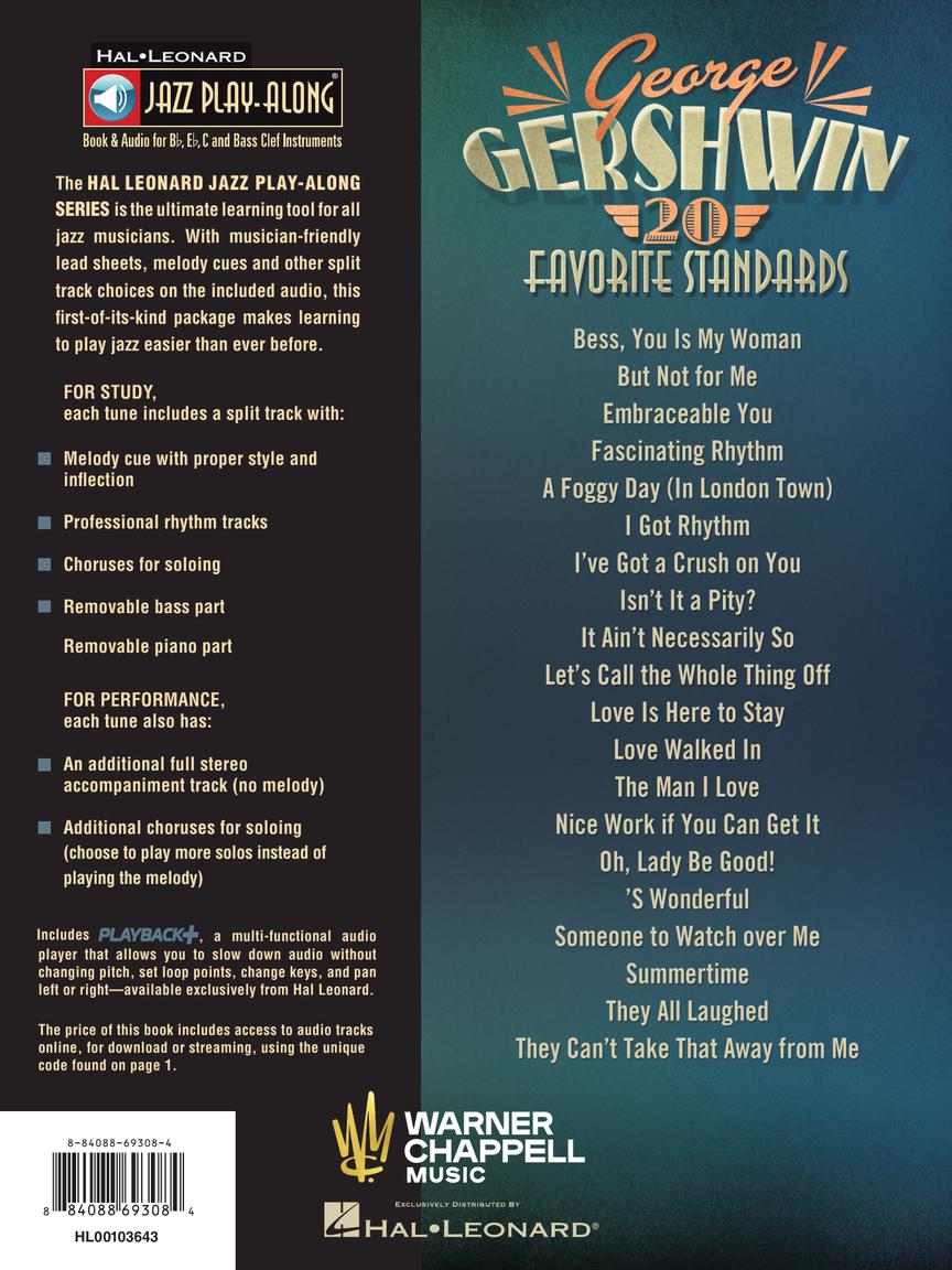Gershwin: Jazz Play-Along Volume 45