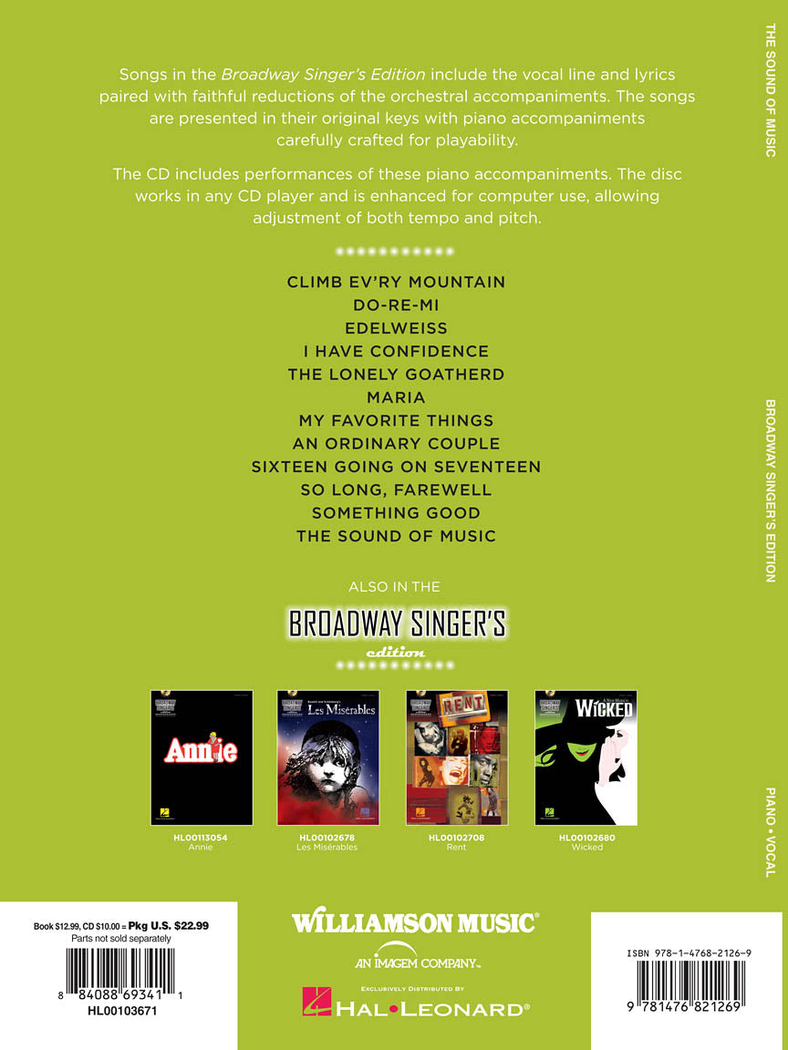 Sound of Music, The - Broadway Singer's Edition