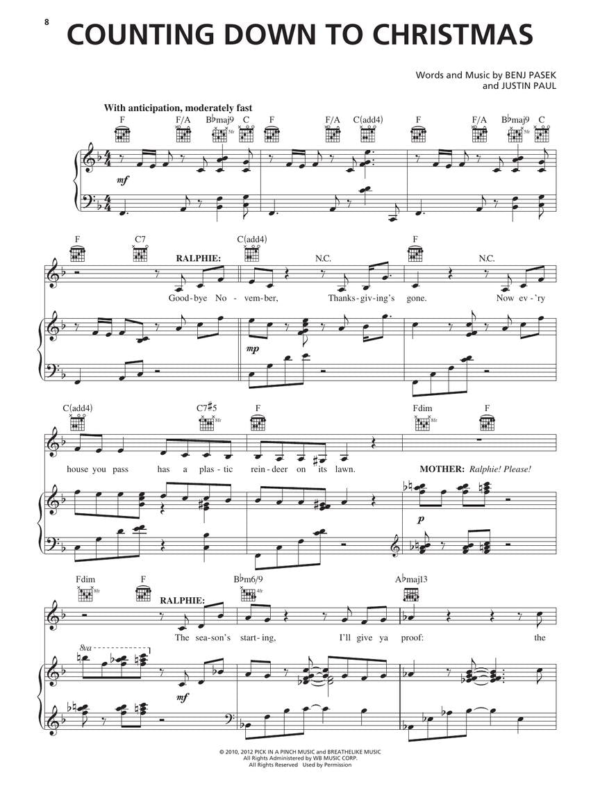 Christmas Story, A - The Musical - Piano/Vocal Selections