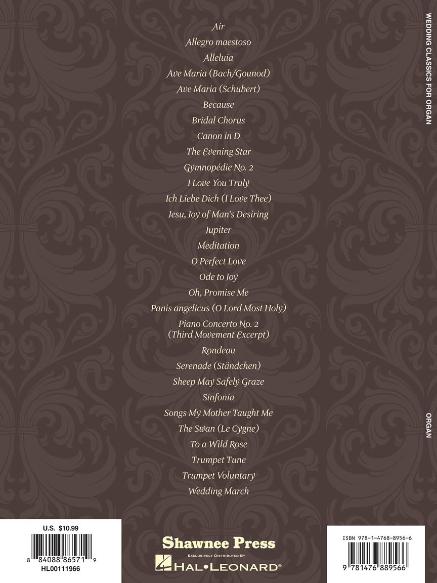 Wedding Classics for Organ