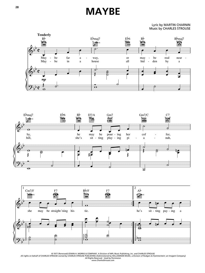 Annie - 2012 Revival Vocal Selections