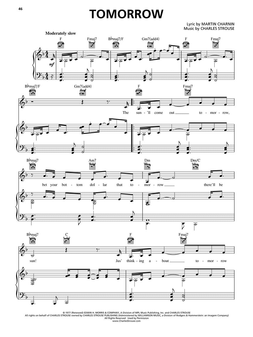 Annie - 2012 Revival Vocal Selections