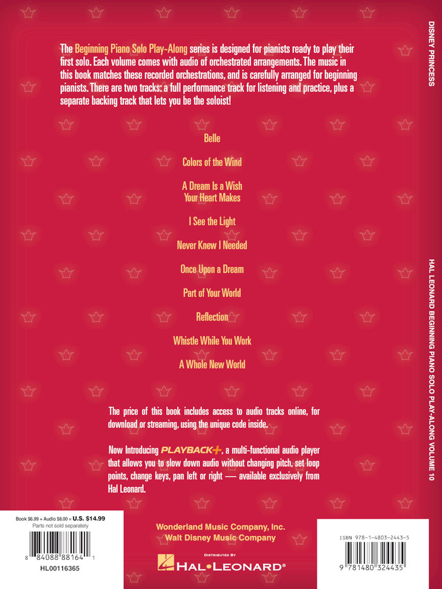 Disney Princess - Beginning Piano Solo Play-Along