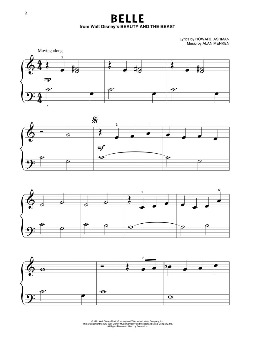 Disney Princess - Beginning Piano Solo Play-Along