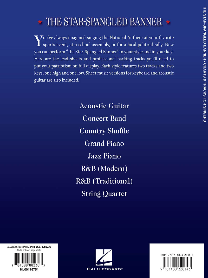 Star-Spangled Banner - Charts & Tracks for Singers