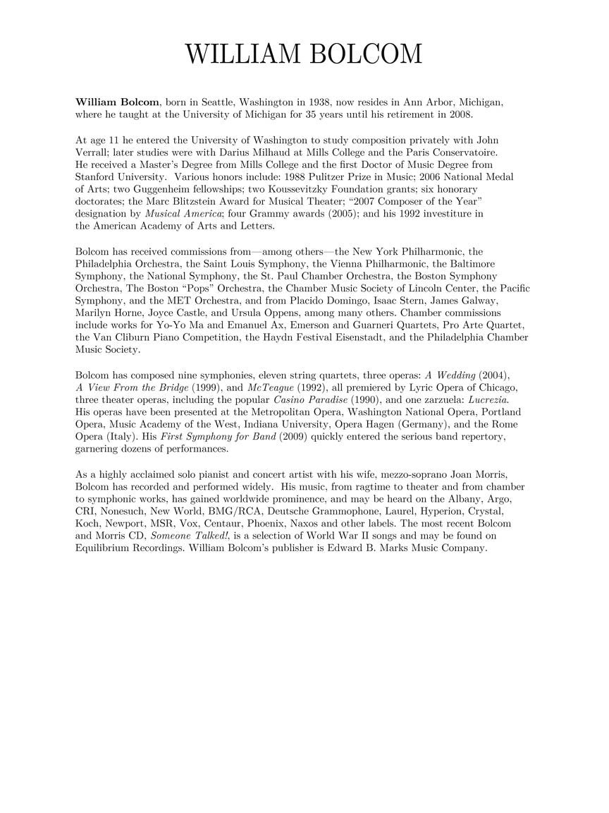 Concert Songs Vol. 2 High Voice 2001-2012