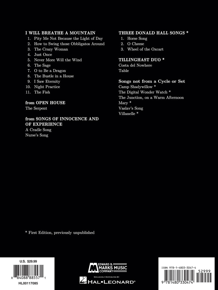 Concert Songs Vol. 1 Low Voice 1975-2000