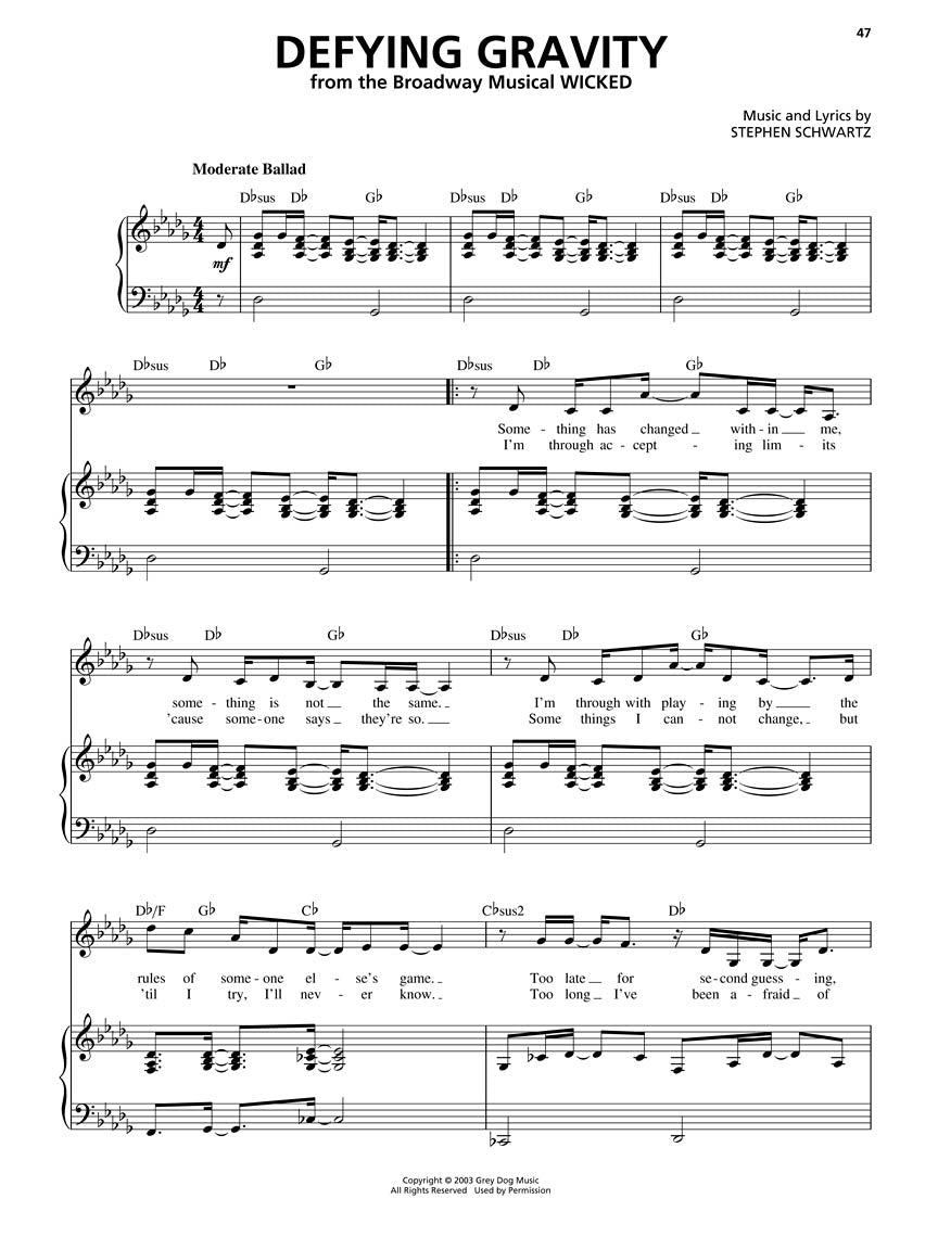 Broadway Hits - Original Keys for Female Singers