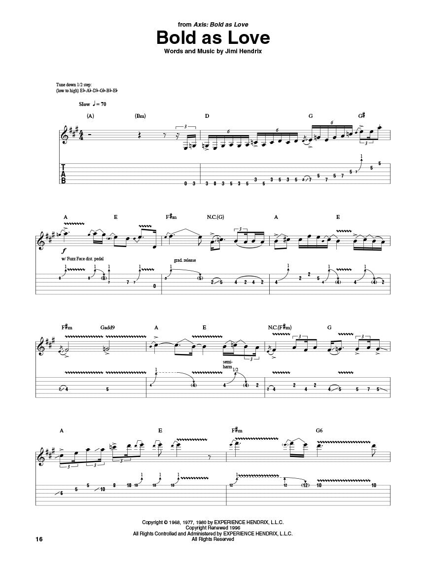 Hendrix, Jimi - Omnibook