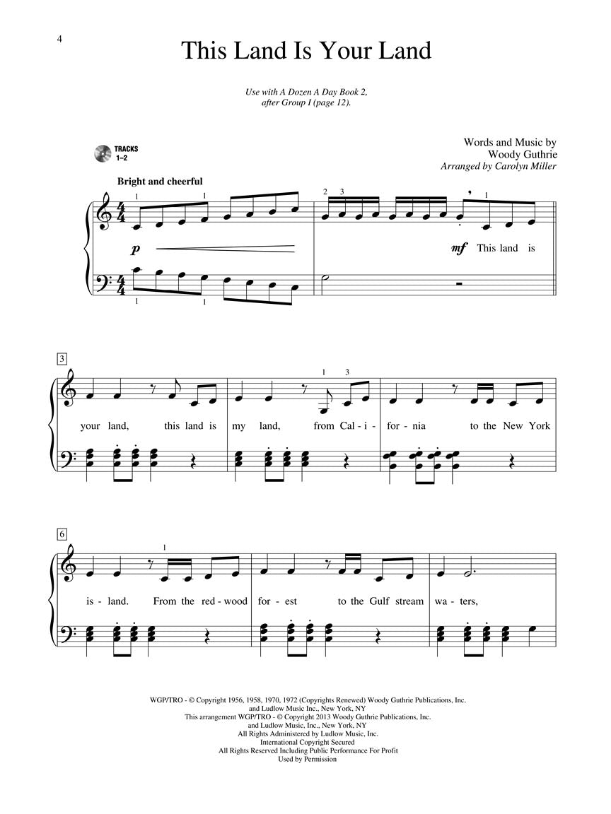 Dozen A Day Songbook - Book 2