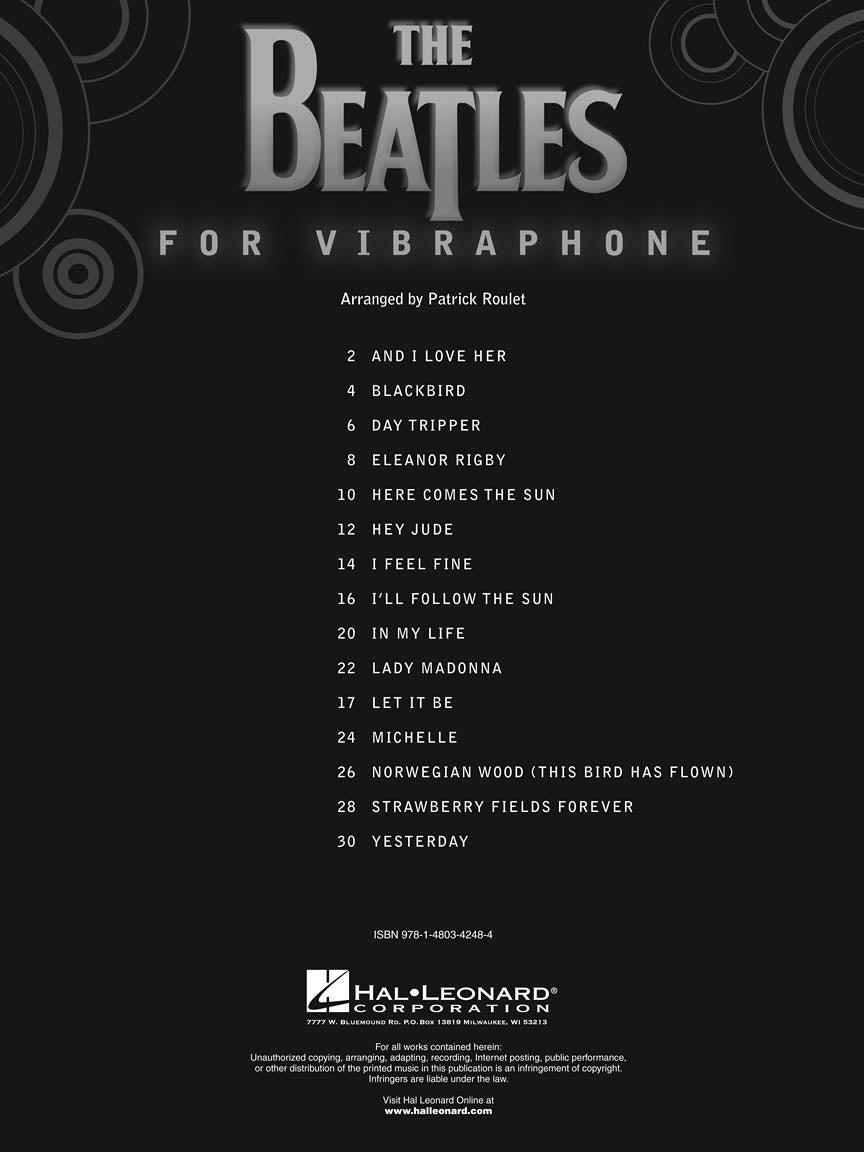 Beatles - For Vibraphone