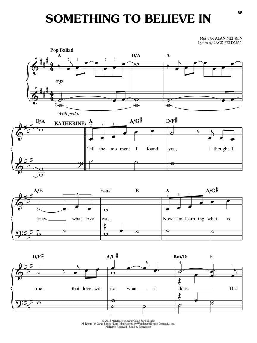 Menken/Feldman: Newsies - Easy Piano