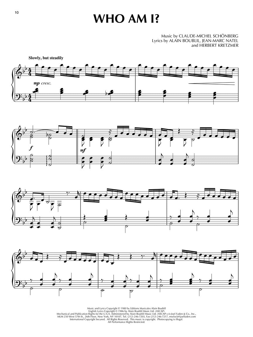 Les Miserables - Movie Selections