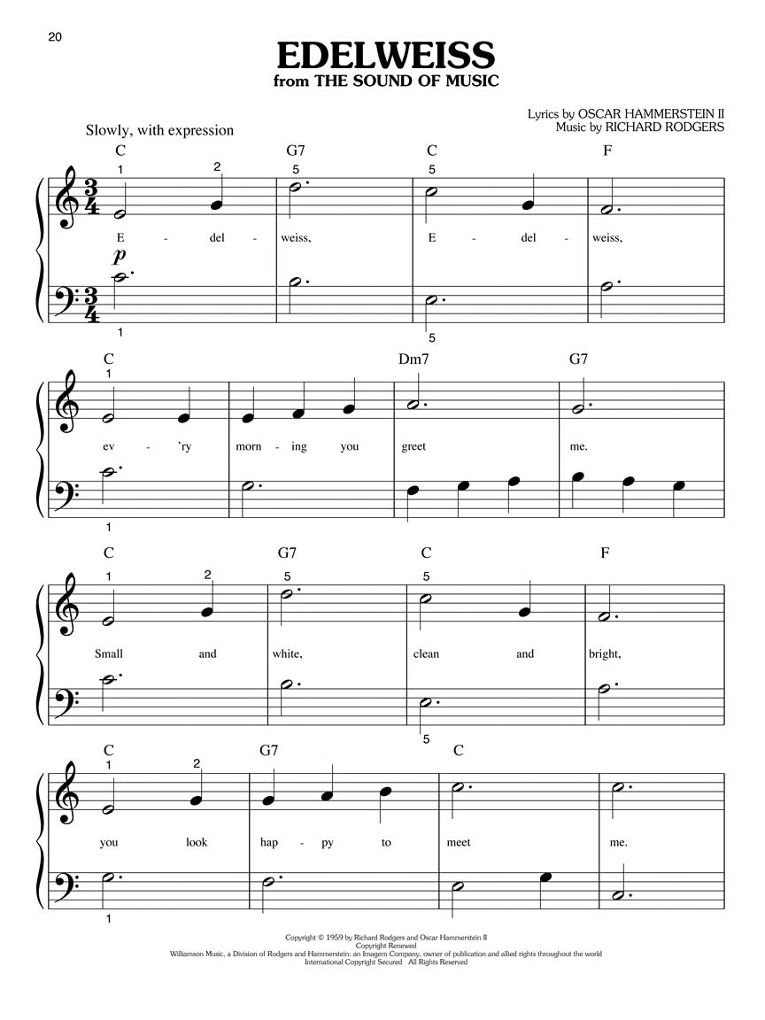 Rodgers & Hammerstein - Great Songs of - Big-Note Piano