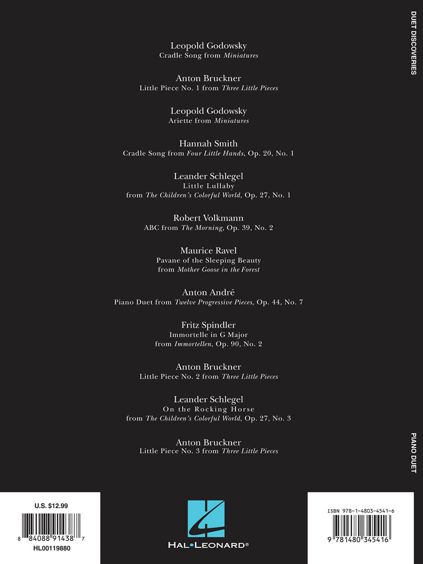 Duet Discoveries: 12 Lower Intermediate Duets for 1 Piano, 4 Hands