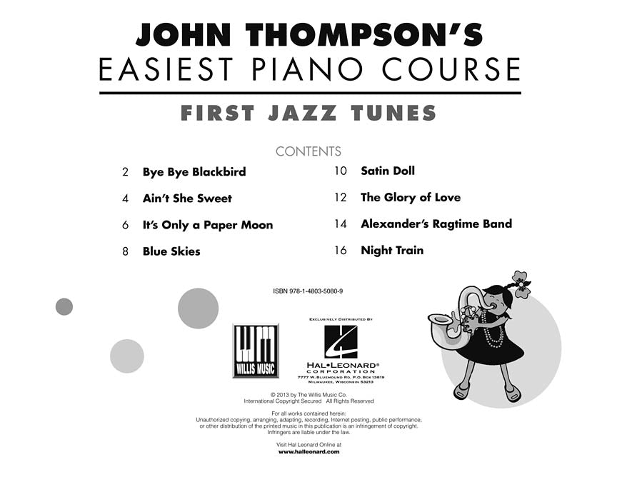 First Jazz Tunes - Thompson's Easiest Piano Course