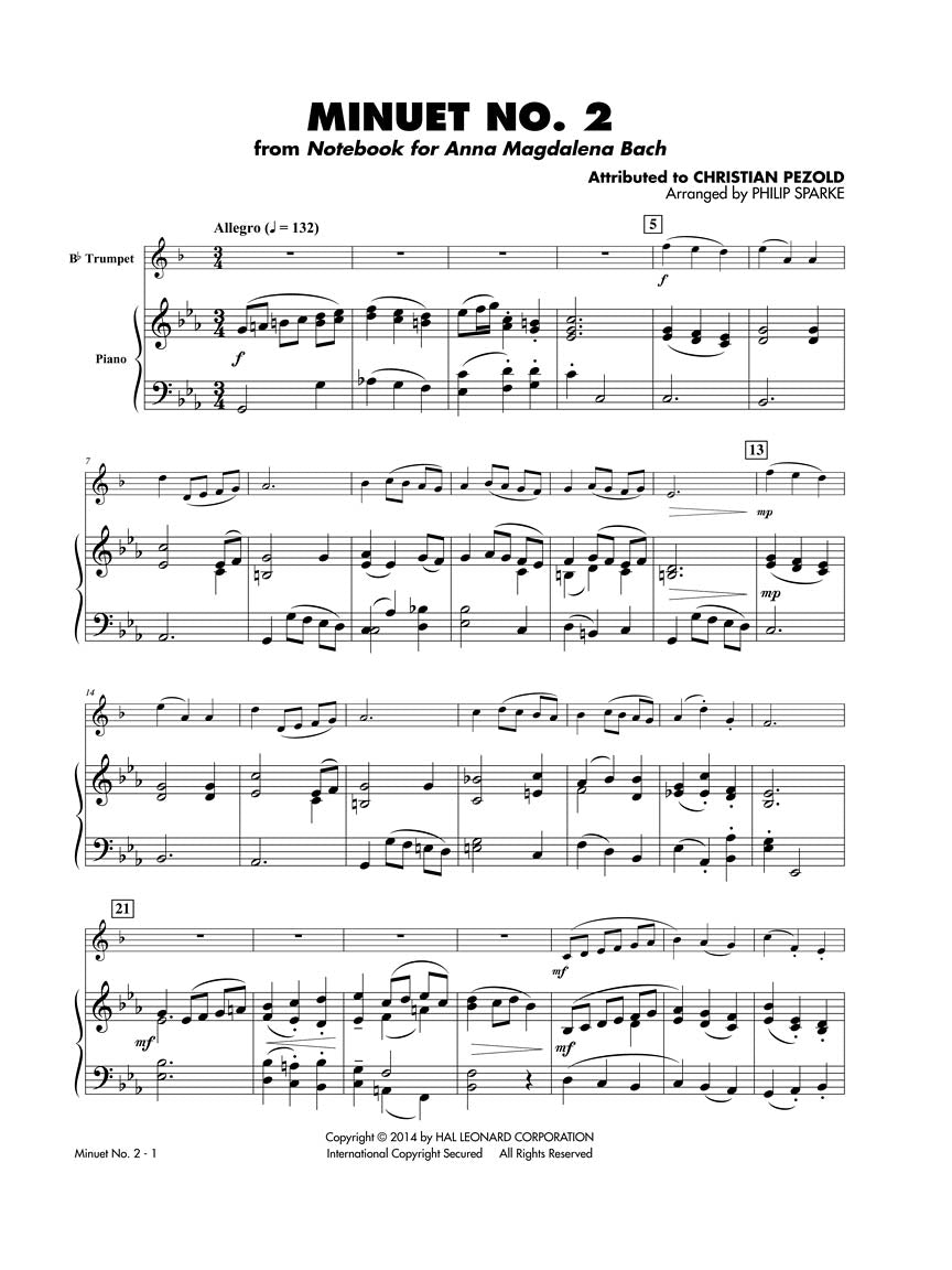 Classical Solos for Trumpet, Vol. 2 - 15 Easy Solos for Contest and Performance