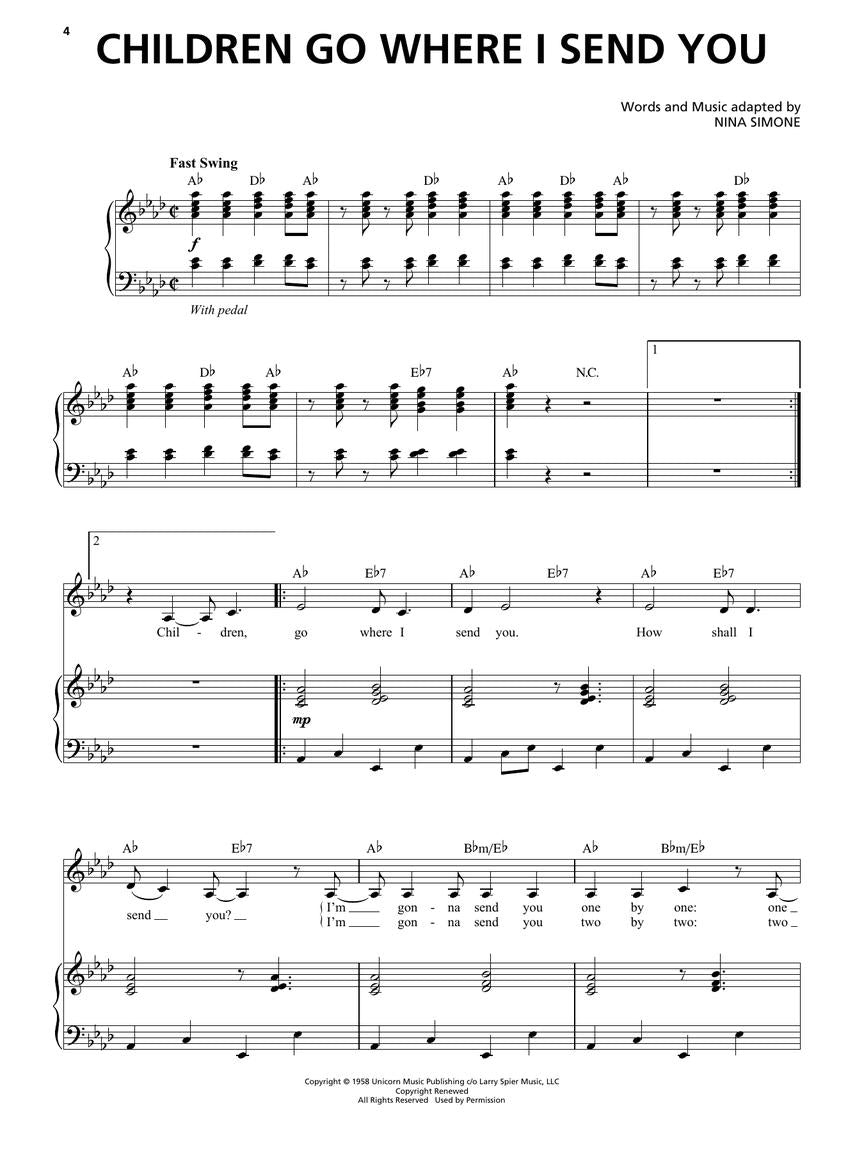 Simone Best of Nina Simone - Original Keys for Singers