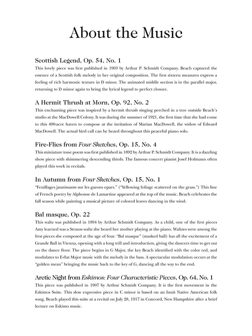 Beach: The Piano Music of Amy Beach