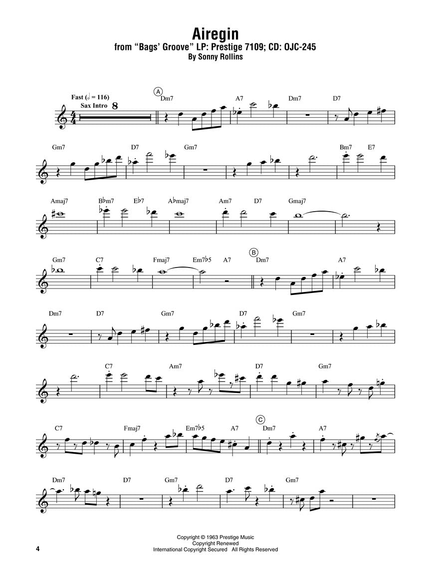 Davis- Miles Davis Omnibook For Eb Instruments