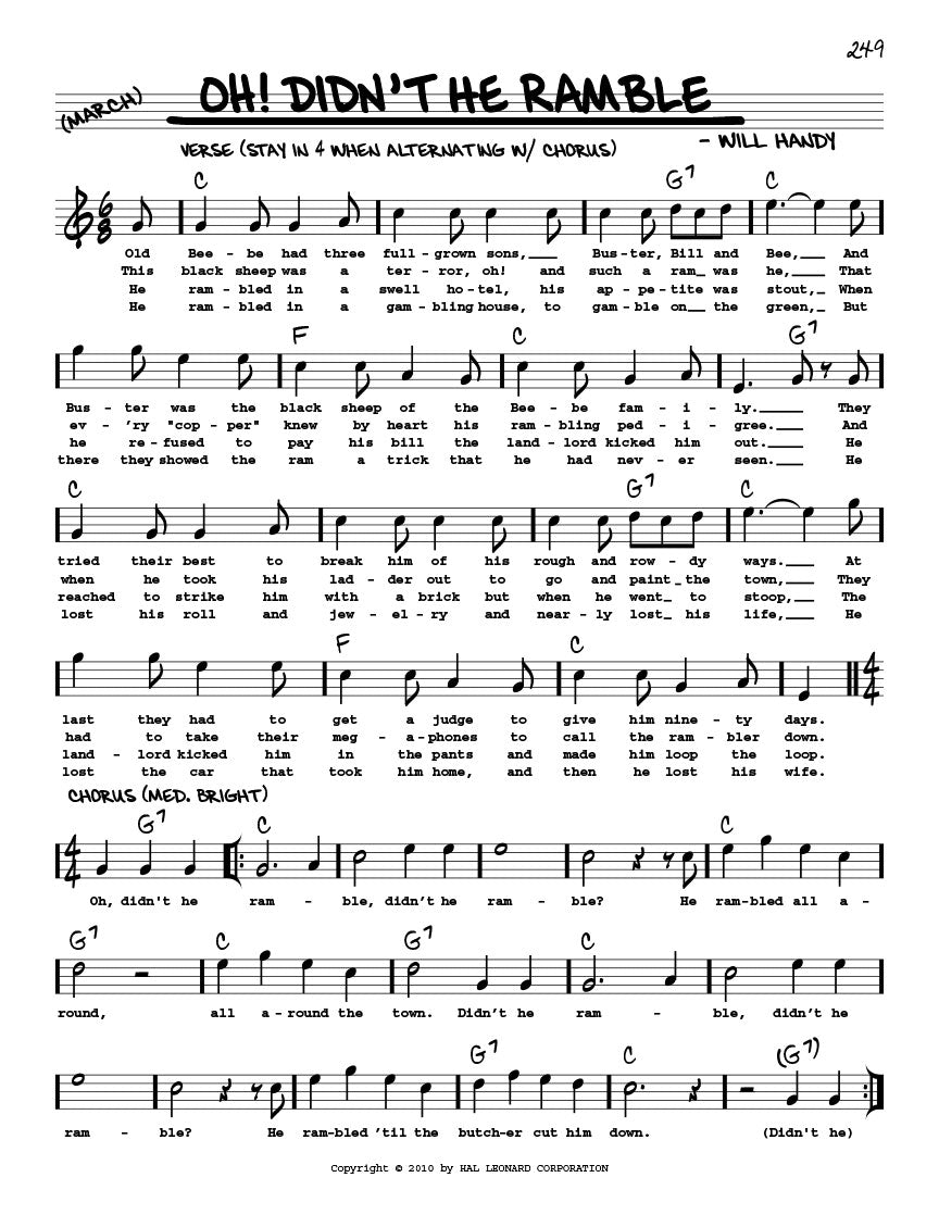 Real Book - (6.22): Real Dixieland Book, The