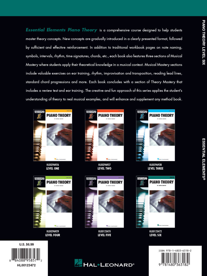 Essential Elements Piano Theory - Level 6