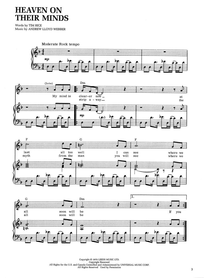 Jesus Christ Superstar - Vocal Selections