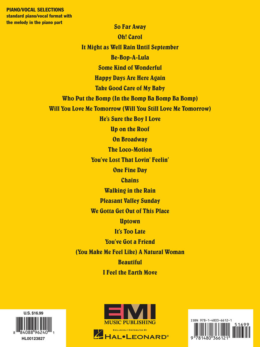 Beautiful - The Carole King Musical - Vocal Selections