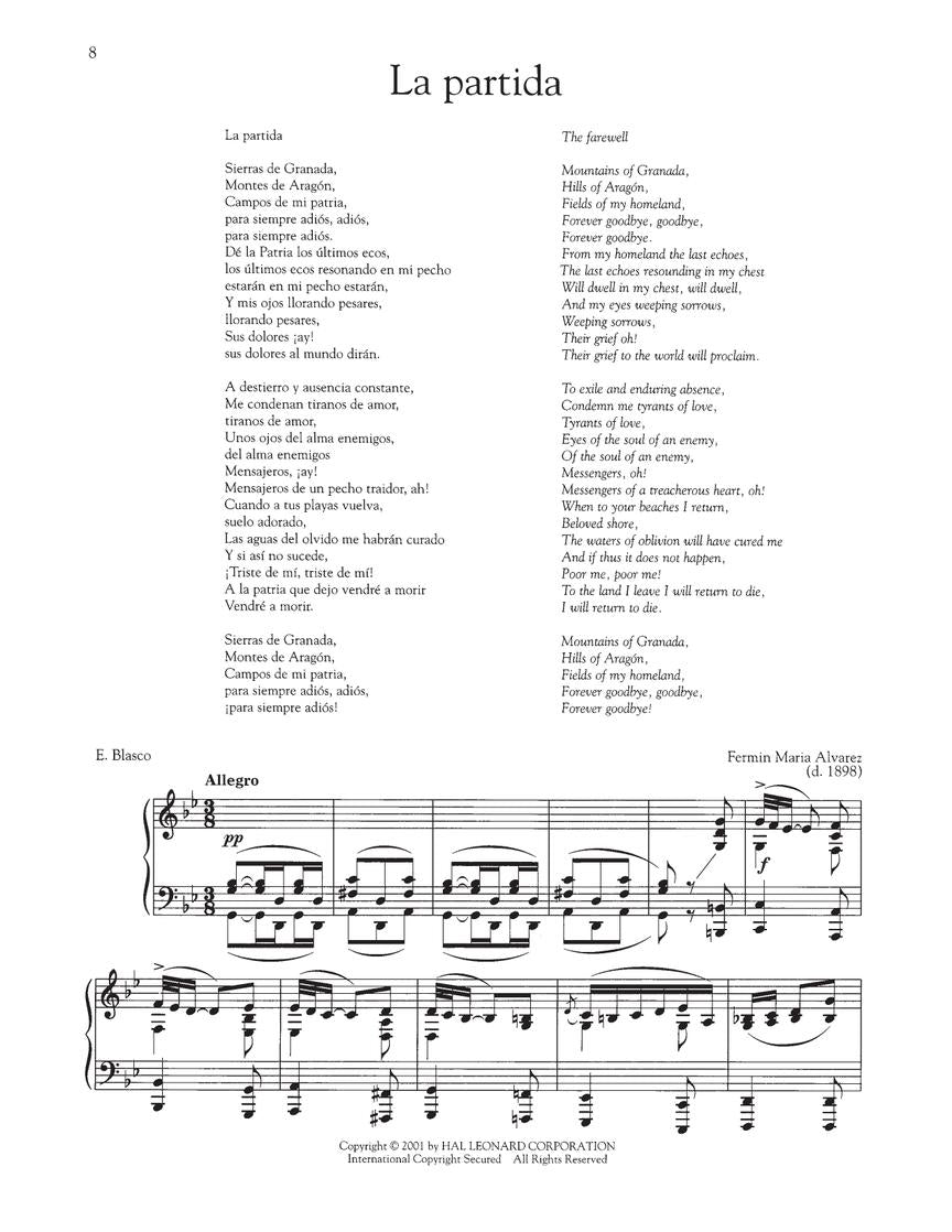 Anthology of Spanish Song