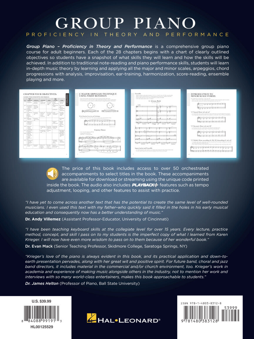 Group Piano - Proficiency in Theory and Performance