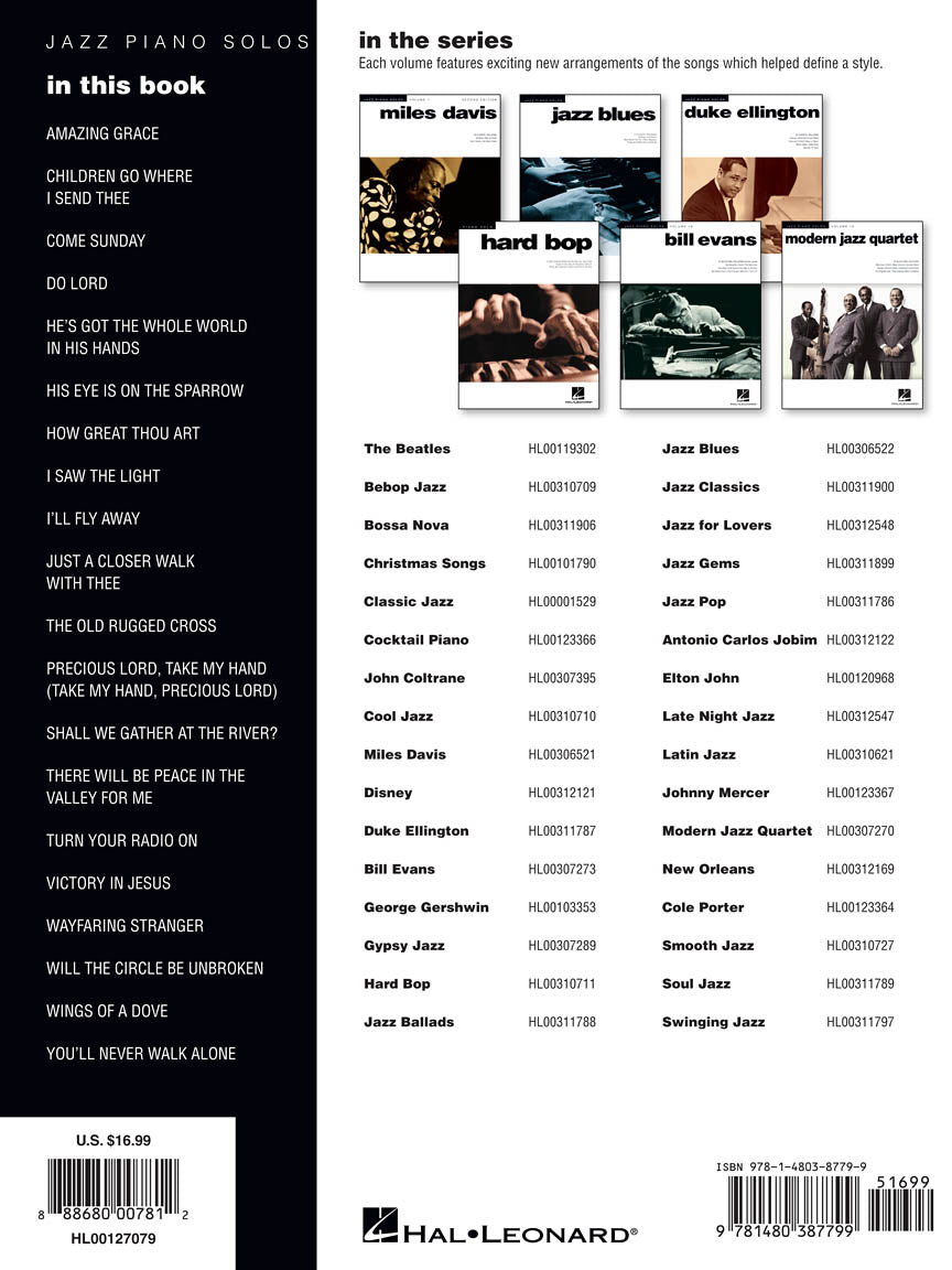 Gospel - Jazz Piano Solos Series Vol. 33